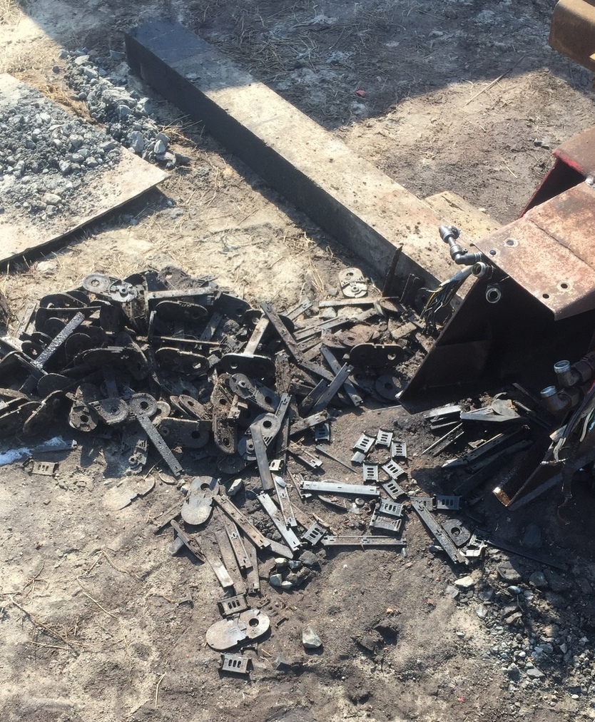 Извлечение остатков гибкого короба Извлечение остатков гибкого короба